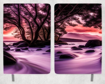 Journal Sublimation - Dreamy River - Journal Wrap - PNG Design