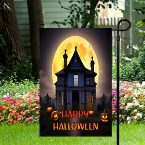 Happy Halloween - Garden Flag 12&quot;x 18&quot; - Garden Flag - PNG Digital Download