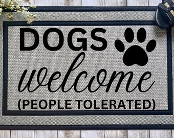 Dogs Welcome - Front Door at Sublimation Design - Digital Download - PNG Digital Design