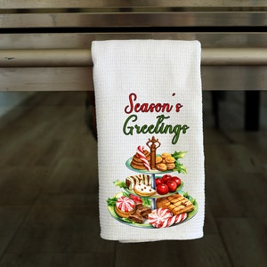 Seasons Greetings- Kitchen Towel Sublimation Designs - PNG Design - Digital Download