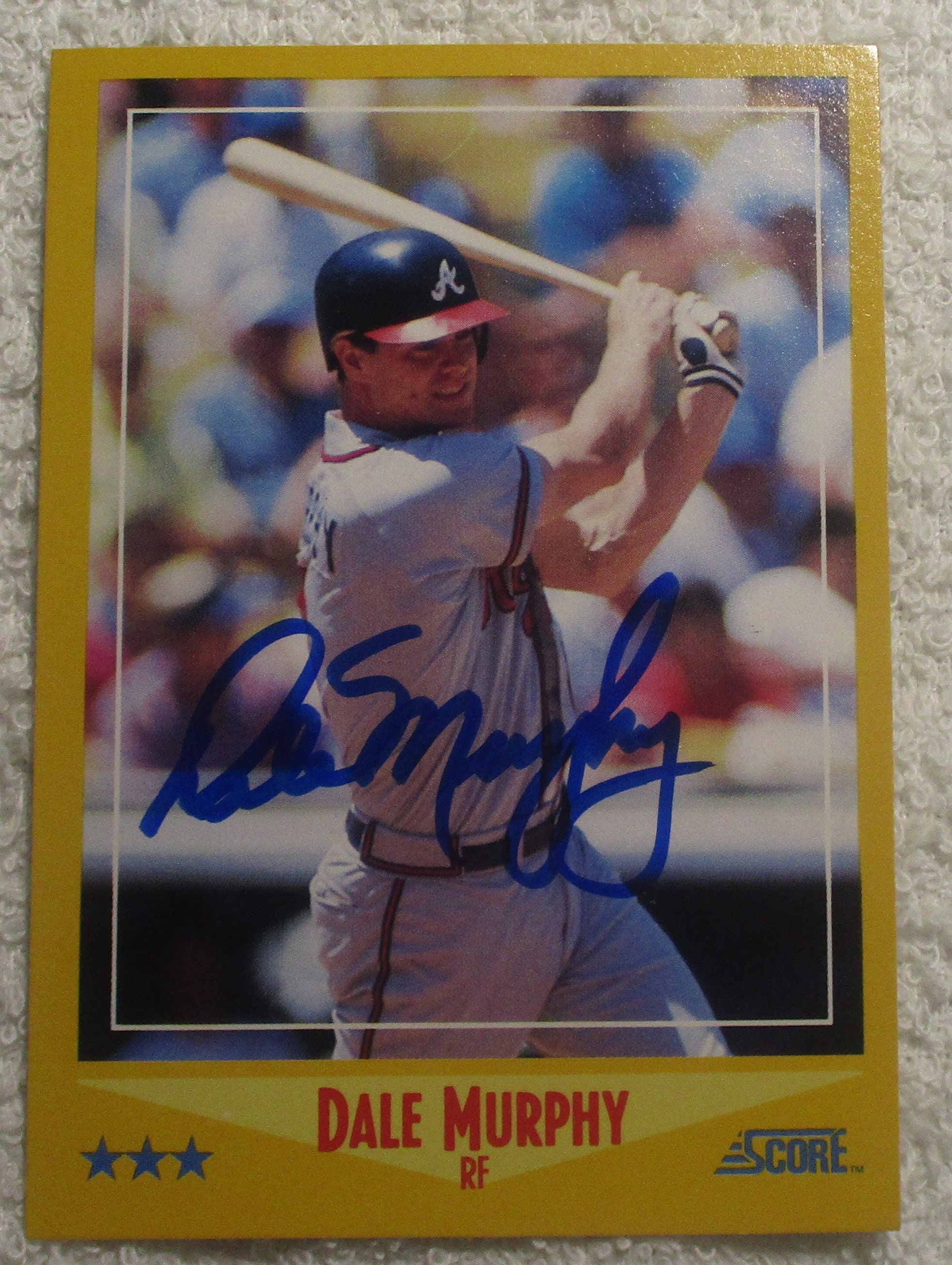 Dale Murphy Autographed Card Braves No COA 