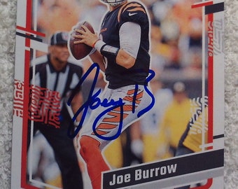 Joe Burrow Autographed Card Bengals No COA