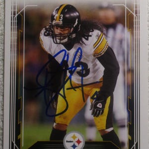 Troy Polamalu Autographed Card Steelers No COA