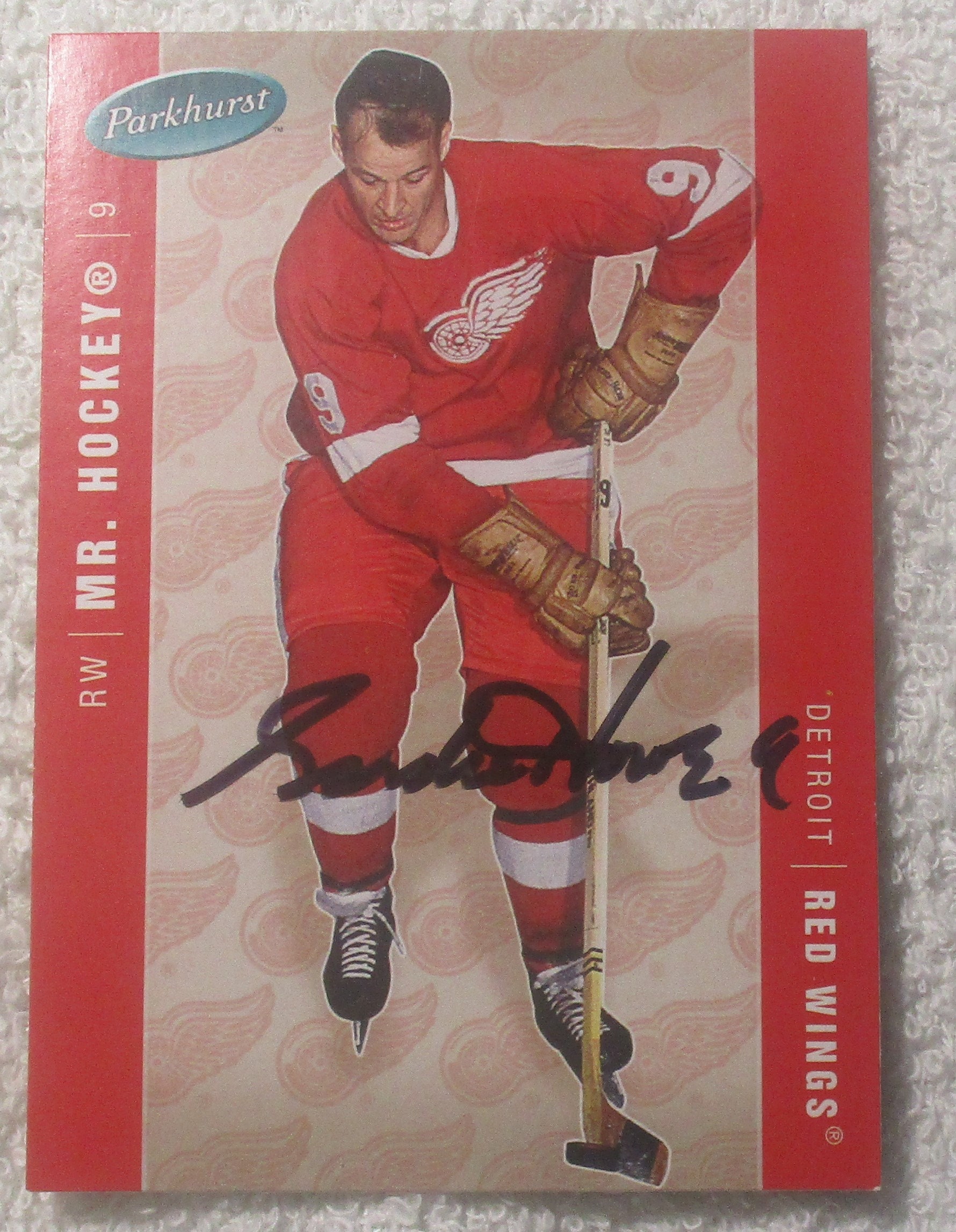 Gordie Howe Mr Hockey Autographed Detroit Red Wings Vintage Jersey