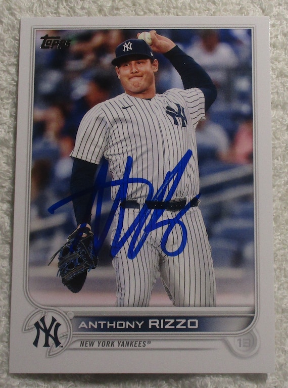 Anthony Rizzo Autographed Card Yankees No COA 