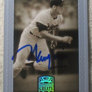 Maury Wills Greats Autographed Card Dodgers No COA 