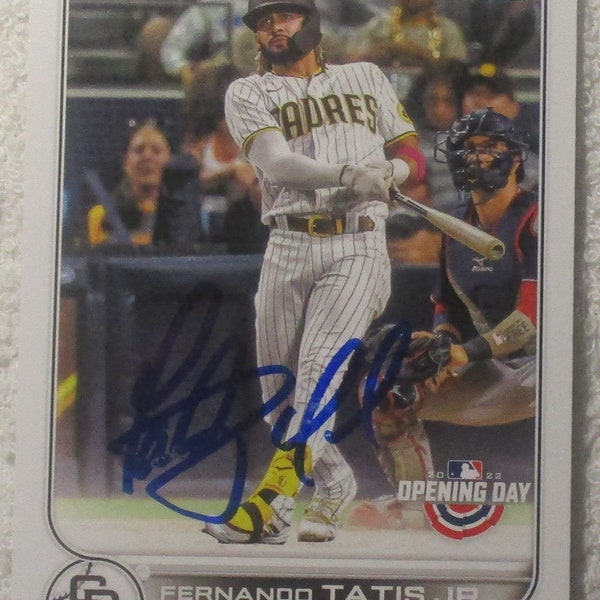 Fernando Tatis Jr. Autographed Card Padres No COA