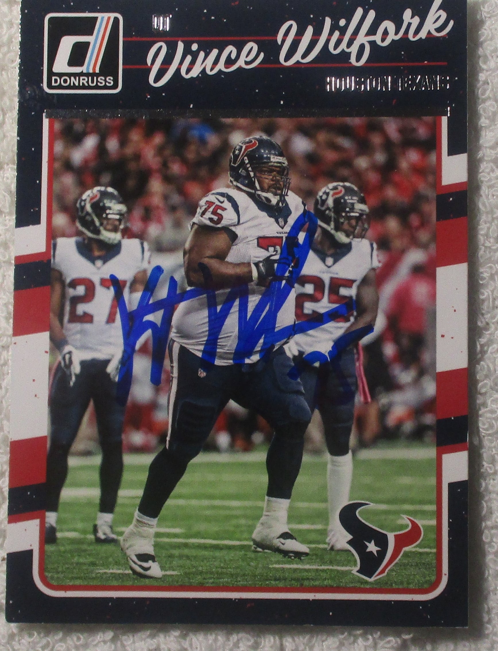 Vince Wilfork Autographed Memorabilia  Signed Photo, Jersey, Collectibles  & Merchandise