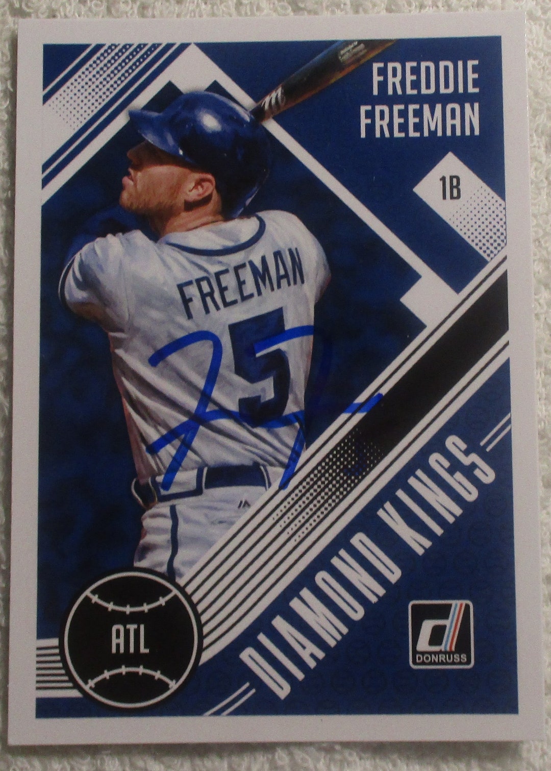 Freddie Freeman Diamond Kings Autographed Card Braves No COA Etsy