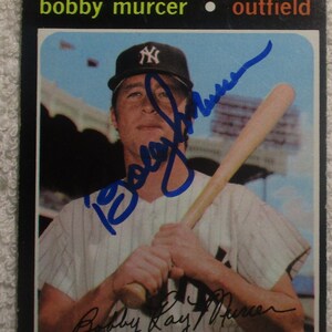 Bobby Murcer Autograsphed Card Yankees No COA