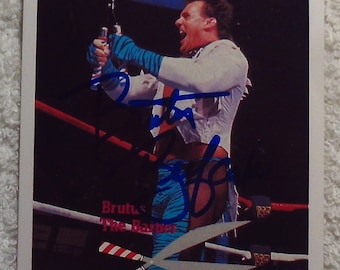 Brutus the Barber Beefcake Autographed Card WWF No COA