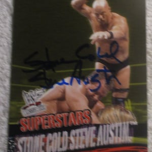 Stone Cold Steve Austin Autograph - Etsy