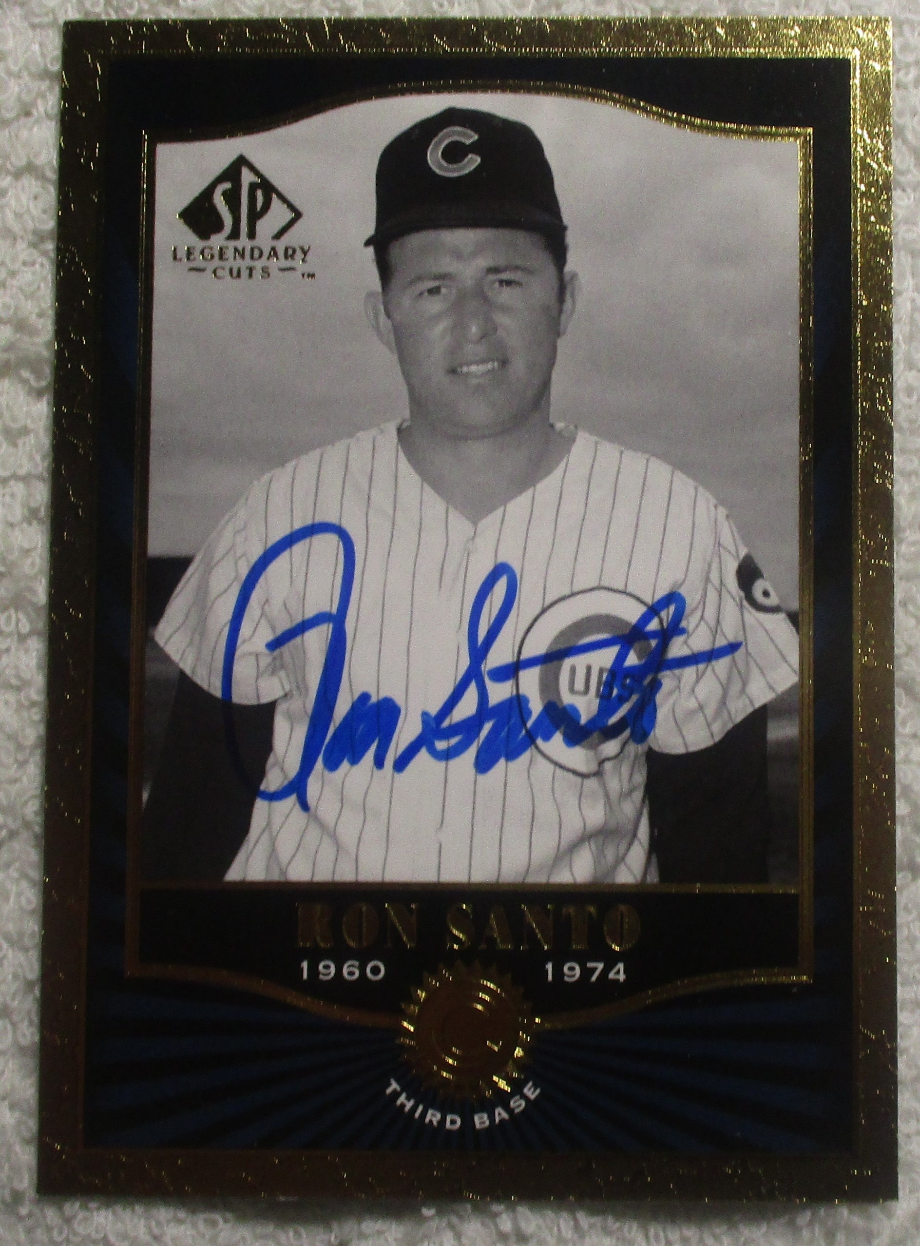 Ron Santo Legendary Cuts Autographed Card Cubs No COA 