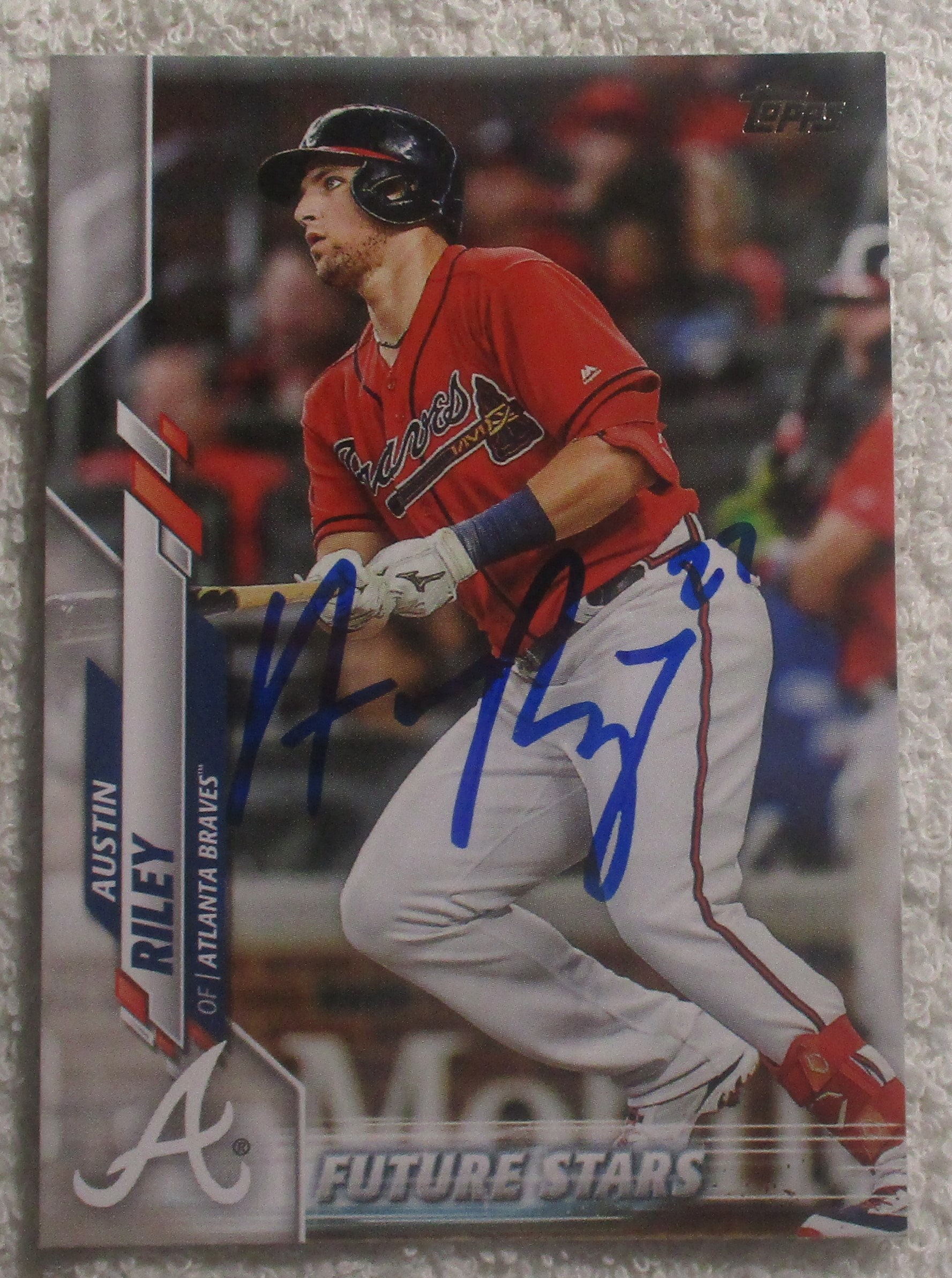 Austin Riley Future Stars Autographed Card Braves No COA 