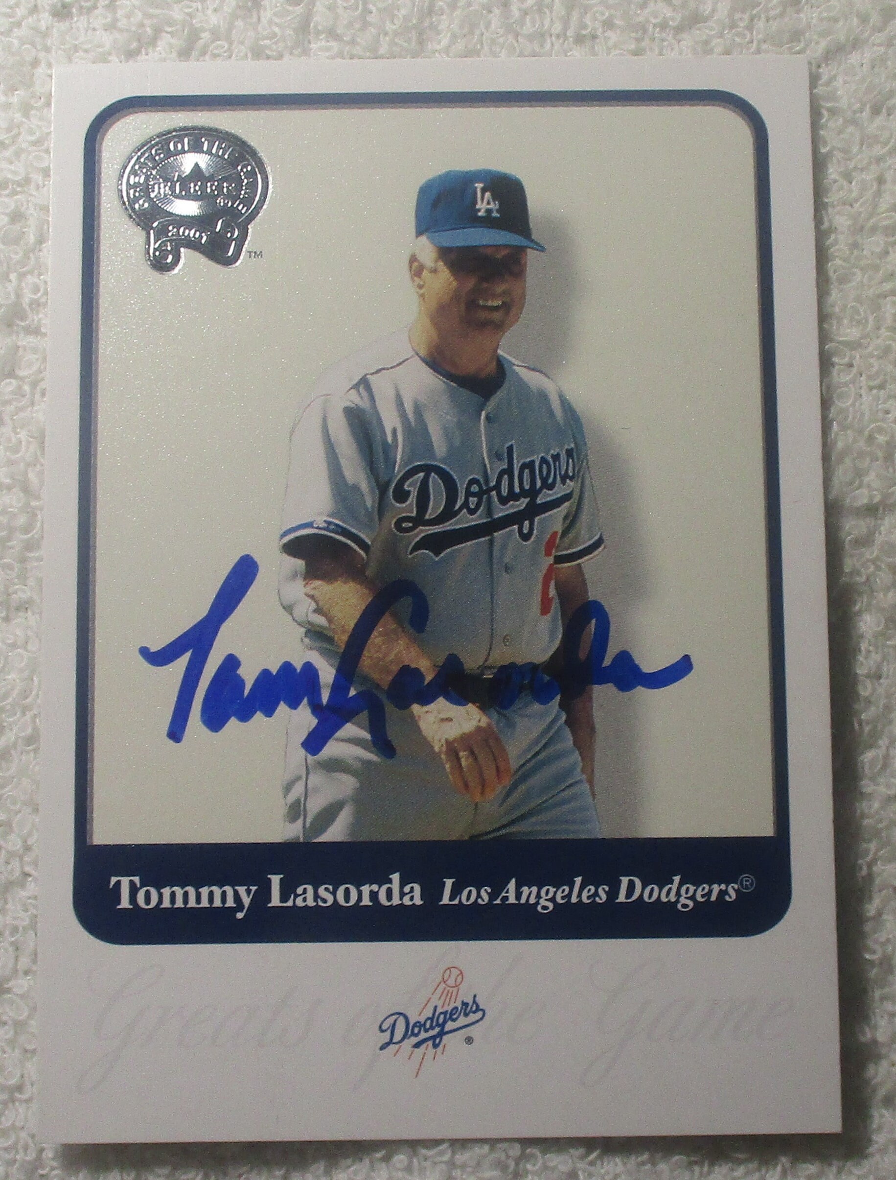 Tom Lasorda Greats Game Autographed Card Dodgers No COA - Etsy