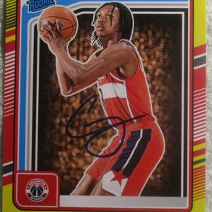 Bub Carrington Rated Rookie Autographed Card Wizards No COA