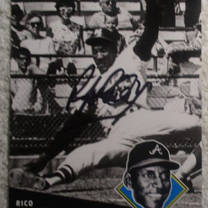 Rico Carty Autographed Card Braves No COA