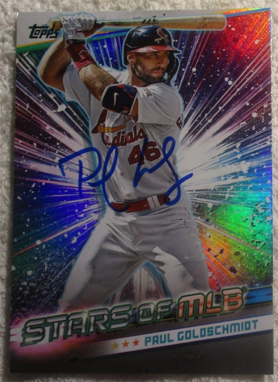 Paul Goldschmidt Stars of MLB Autographed Card Cardinals No COA - Etsy