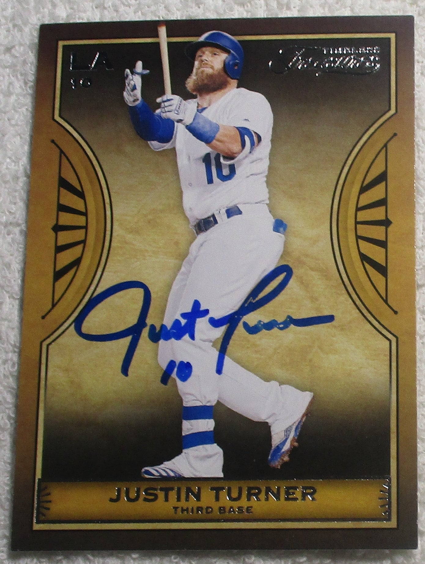 Justin Turner Autographed Card Dodgers No COA 