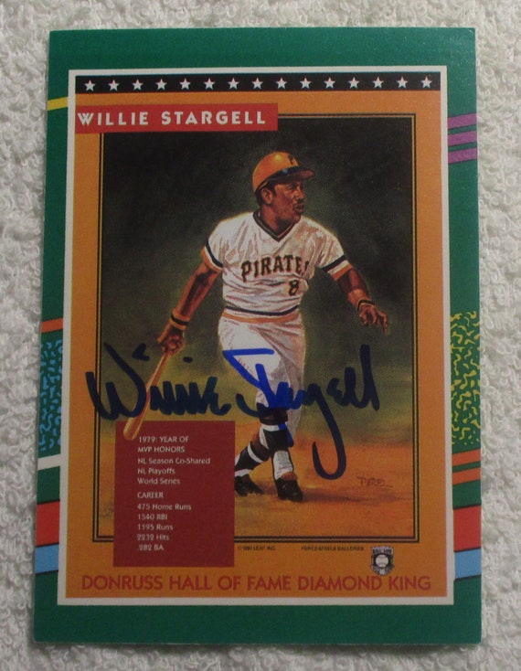 Willie Stargell Autographed Card Pirates No COA 