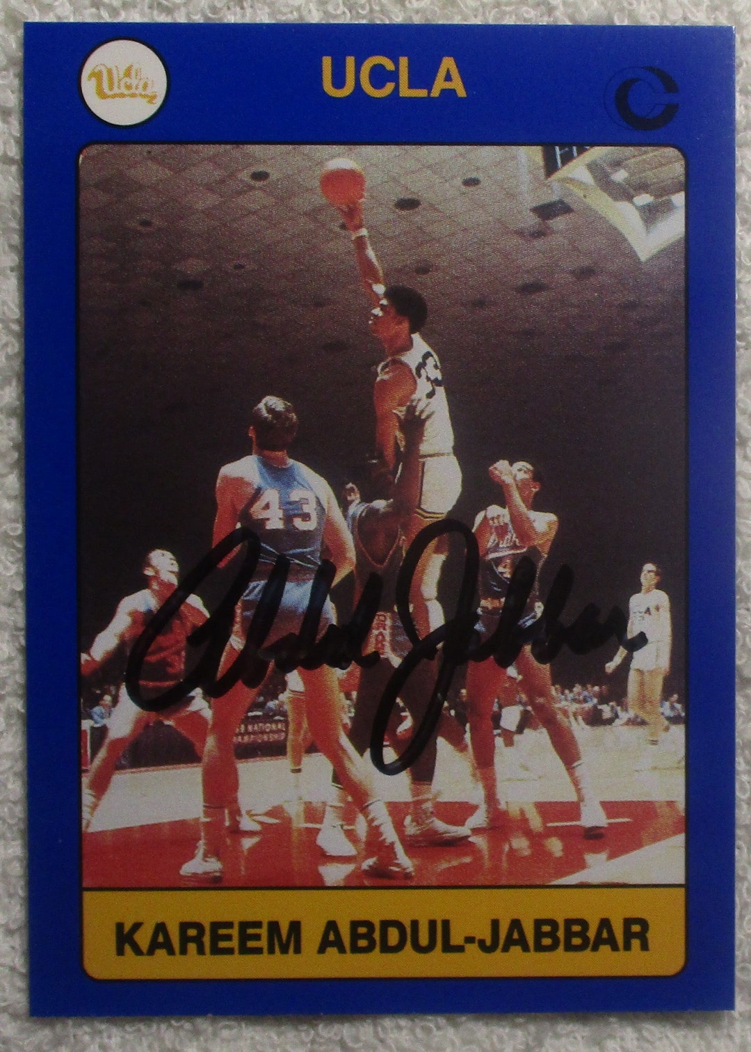 Kareem Abdul-jabbar Autographed Card Lakers / UCLA No COA - Etsy