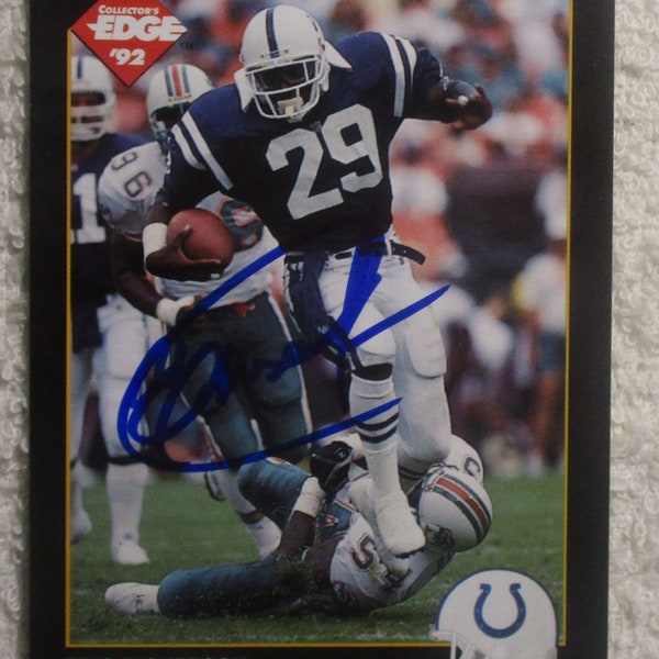 Eric Dickerson Autographed Card Colts No COA
