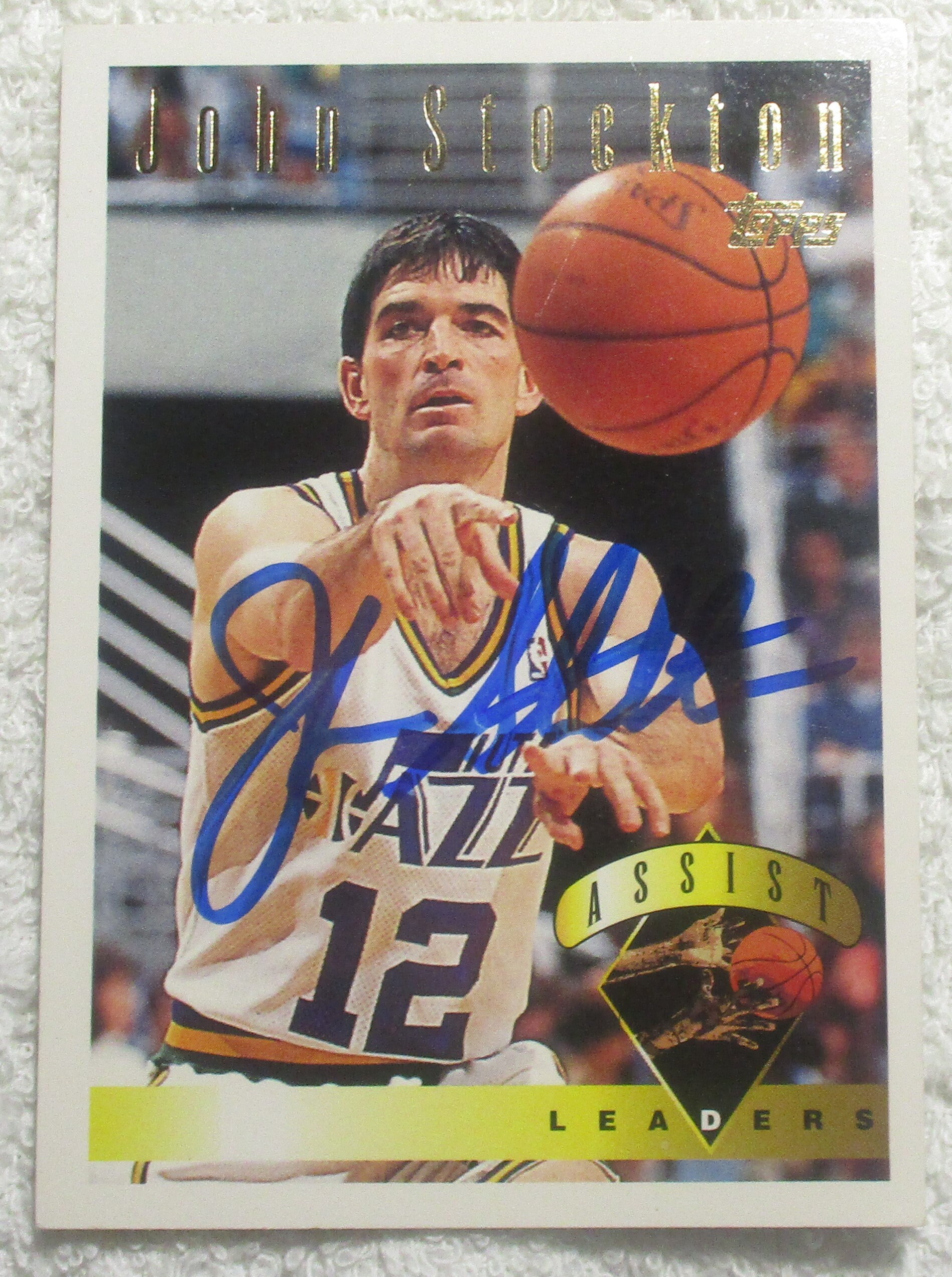 ストックトン John Stockton 8枚,25枚限定 サインカード 2枚 John Stockton Assist Leaders Autographed Card Jazz No COA - Etsy