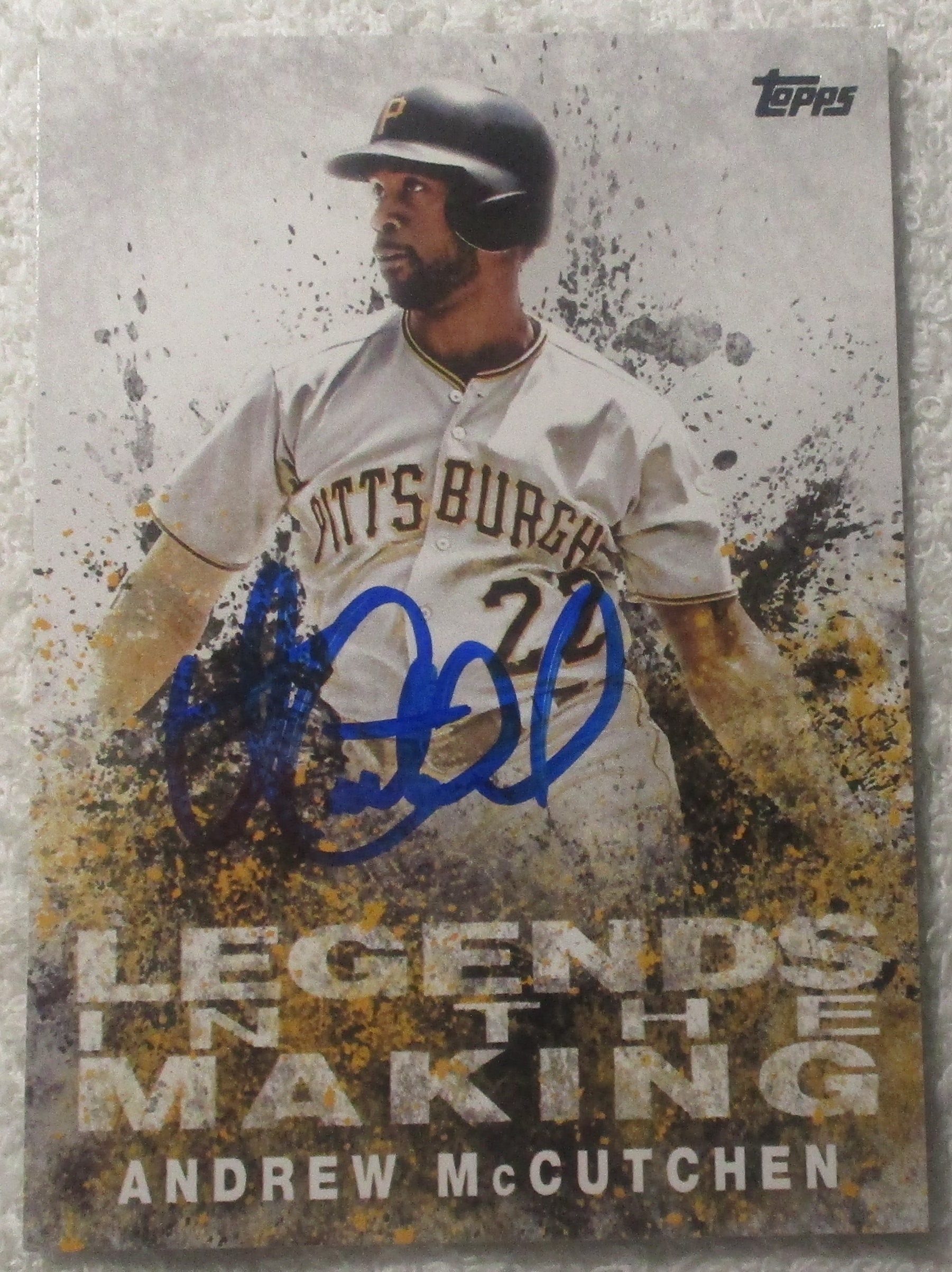 Andrew Mccutchen Legends Making Autographed Card Pirates No 