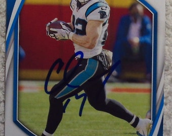 Christian McCaffrey Autographed Card Panthers No COA