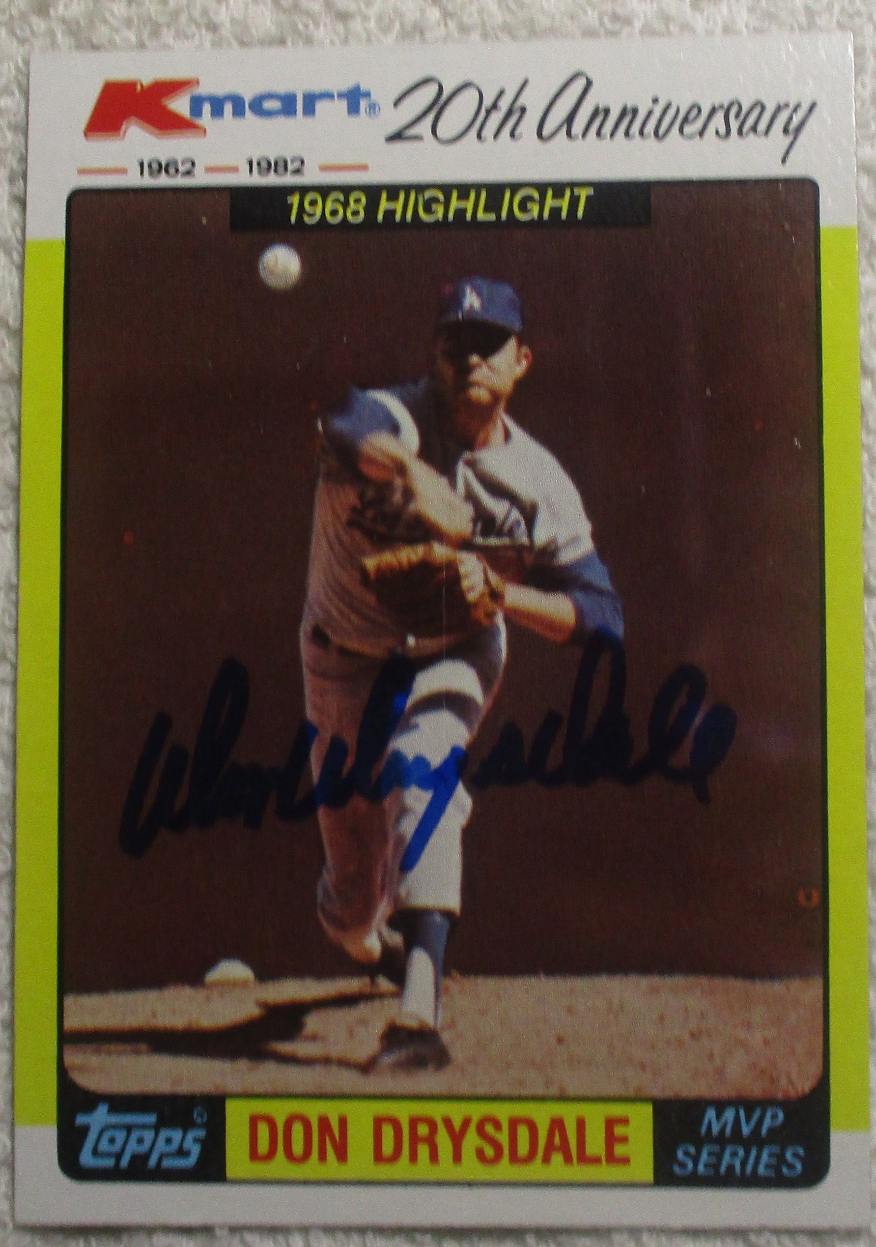 Autograph Don Drysdale Baseball Cards for sale