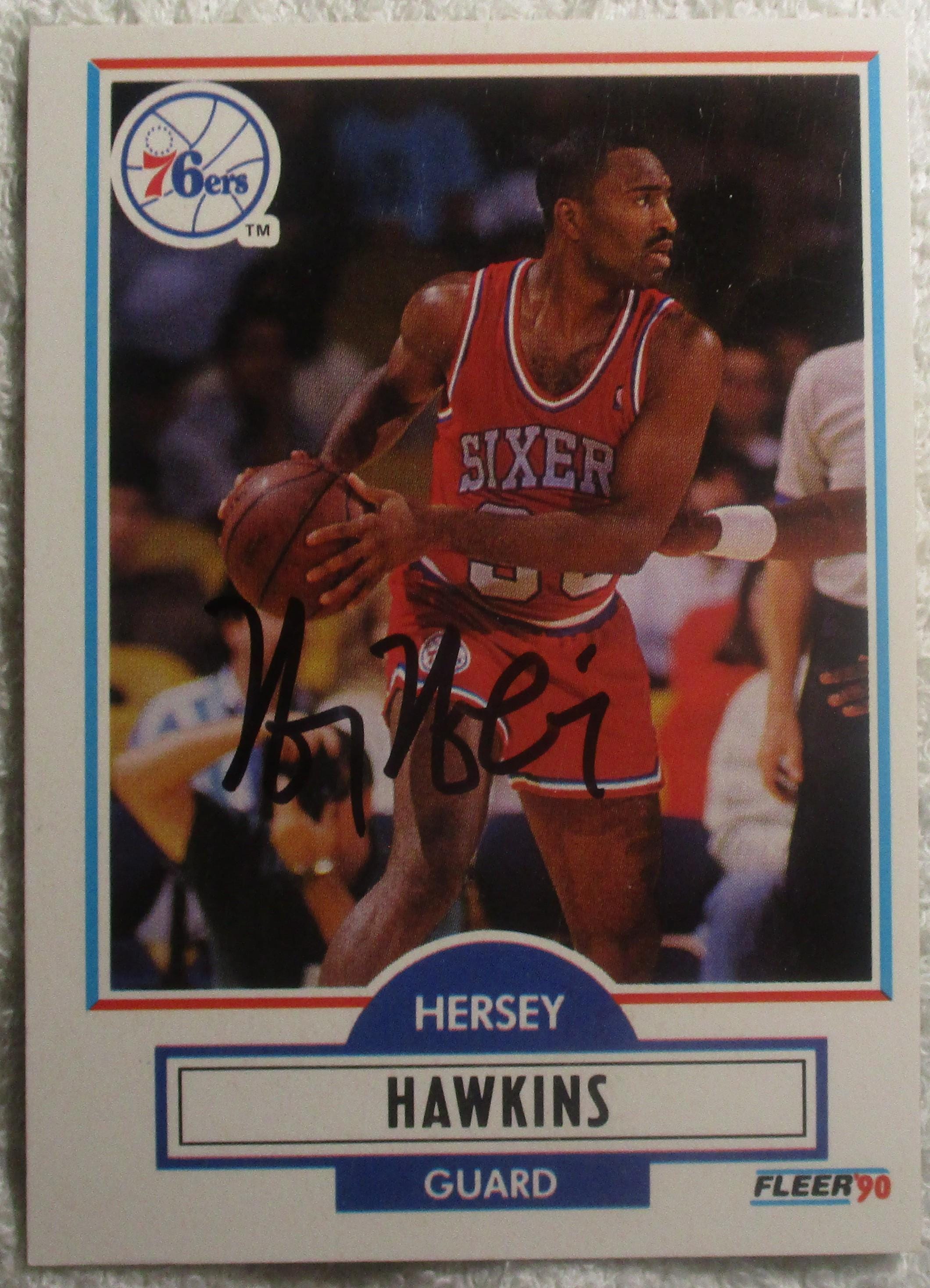 Hersey Hawkins Autographed Card No COA - Etsy