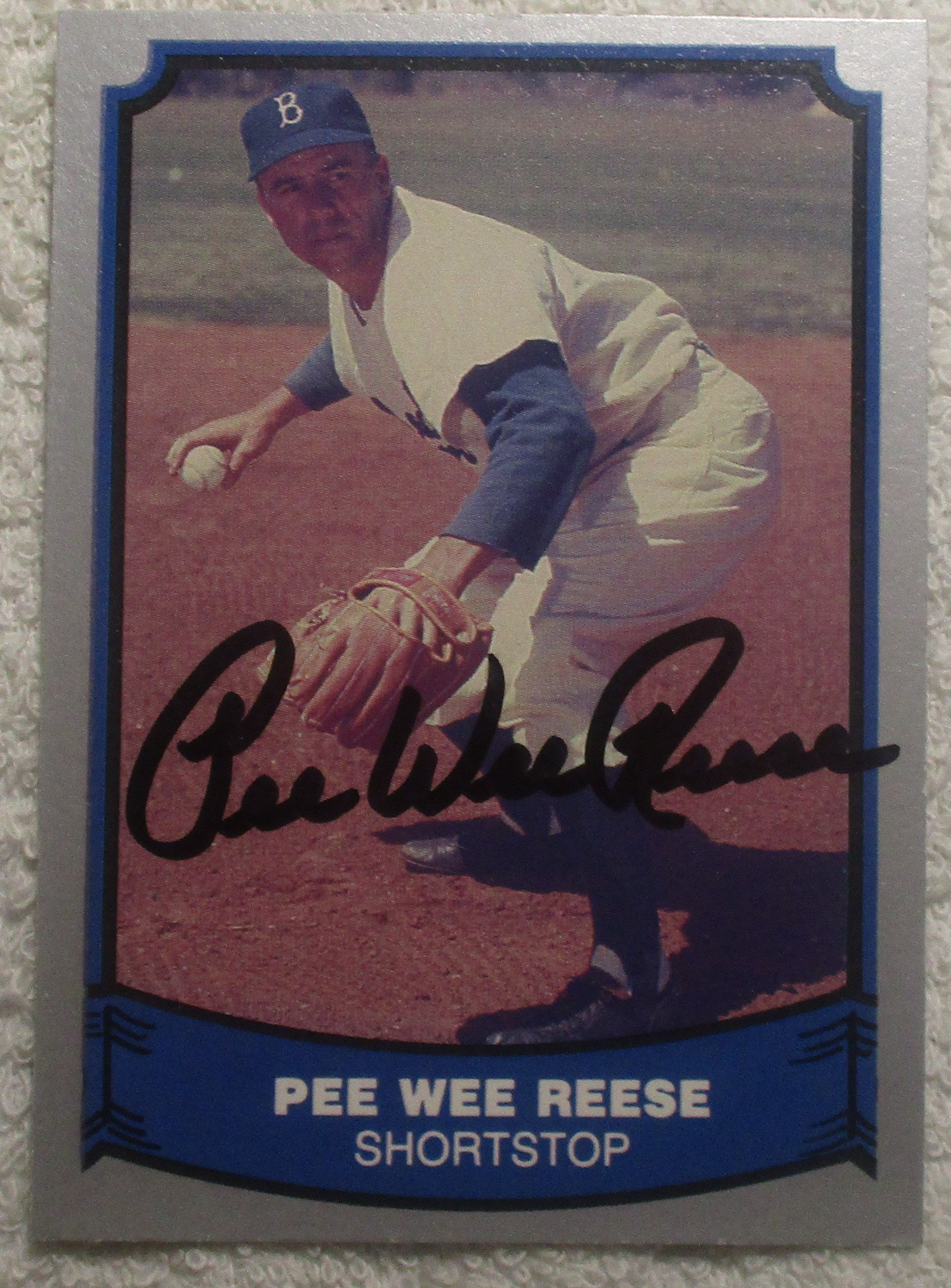Lot Detail - Pee Wee Reese Autographed Los Angeles Dodgers Jersey