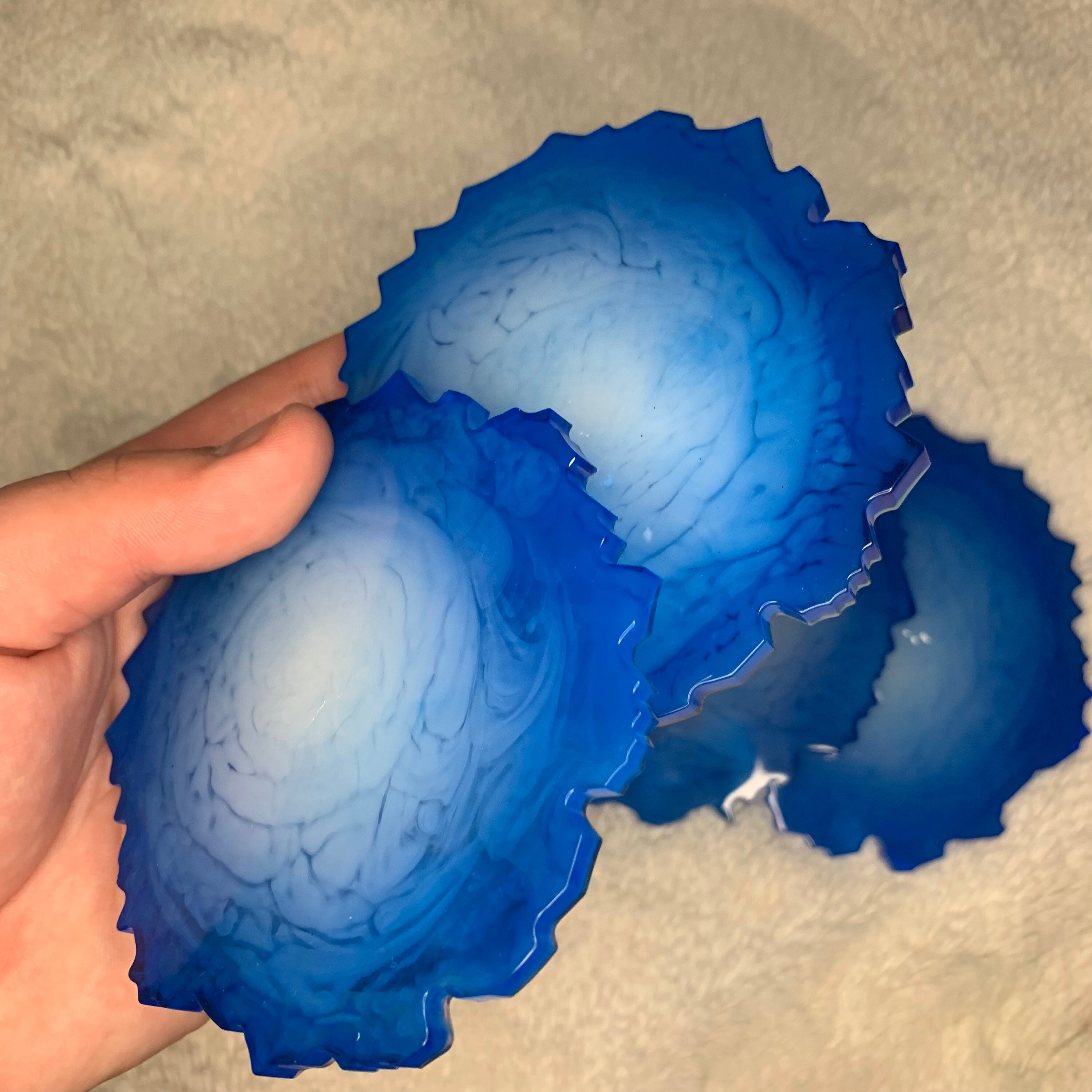 Dessous de Verres Résine