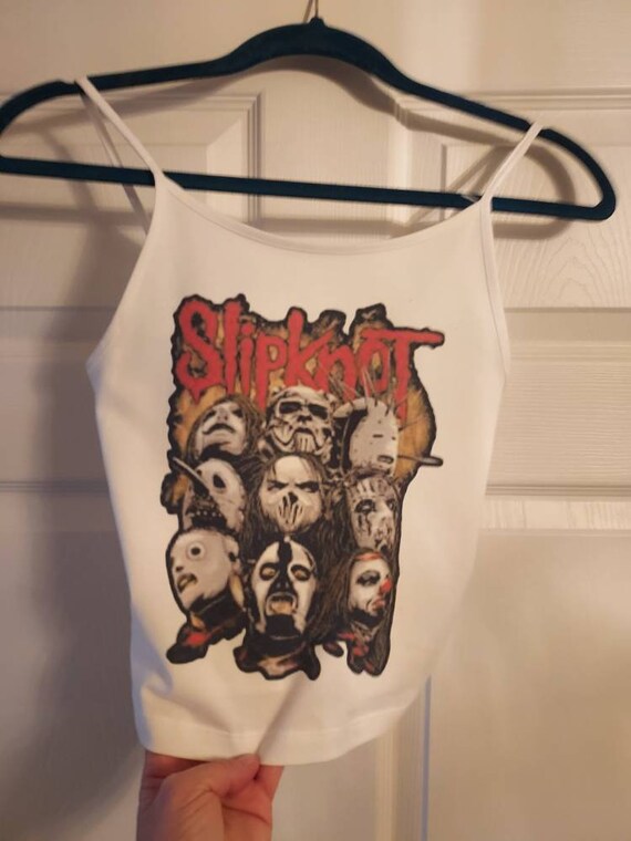 Slipknot Crop Top Slipknot Tank Top Size Xs to Xl Slipknot Etsy