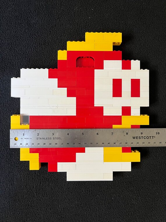 Lego Designed MOC 8 Bit Wall Art Super Mario Bros. Cheep Cheep Etsy