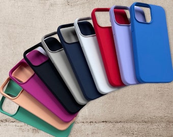 Silicone Case iPhone 13, 13Pro and 13 ProMax, Colorful Matte Case, Cover Holder iPhone, Ultra Slim Case, Soft and Durable Case