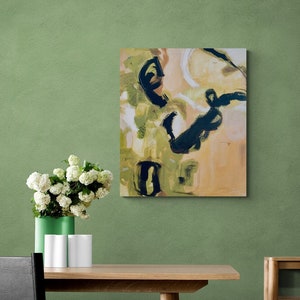 Original abstract art, picture abstract modern art, acrylic on canvas, mixed media picture, mural, wall decoration large, 70x80cm2