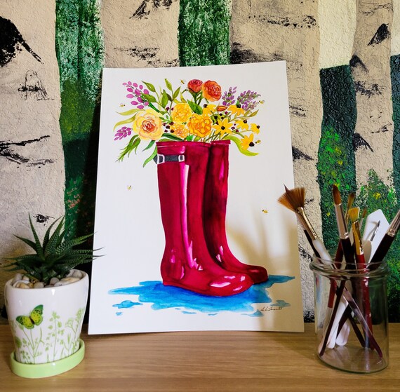Botas de lluvia para mujer Zapatillas de lluvia-628 flores  amarillas-Talla：39 | Linio Colombia - GE063FA0ODOEWLCO