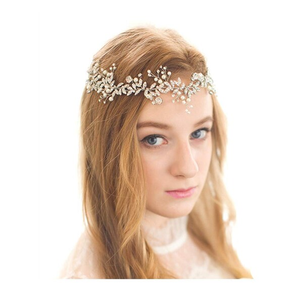 bridesmaid floral headpiece