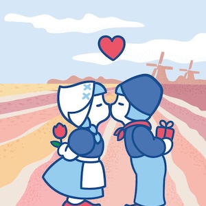 DUTCH COUPLE #1 LGBTQ - Postkarte für jeden Anlass