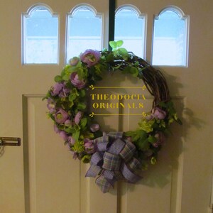 Lavender and Lime Spring Wreath