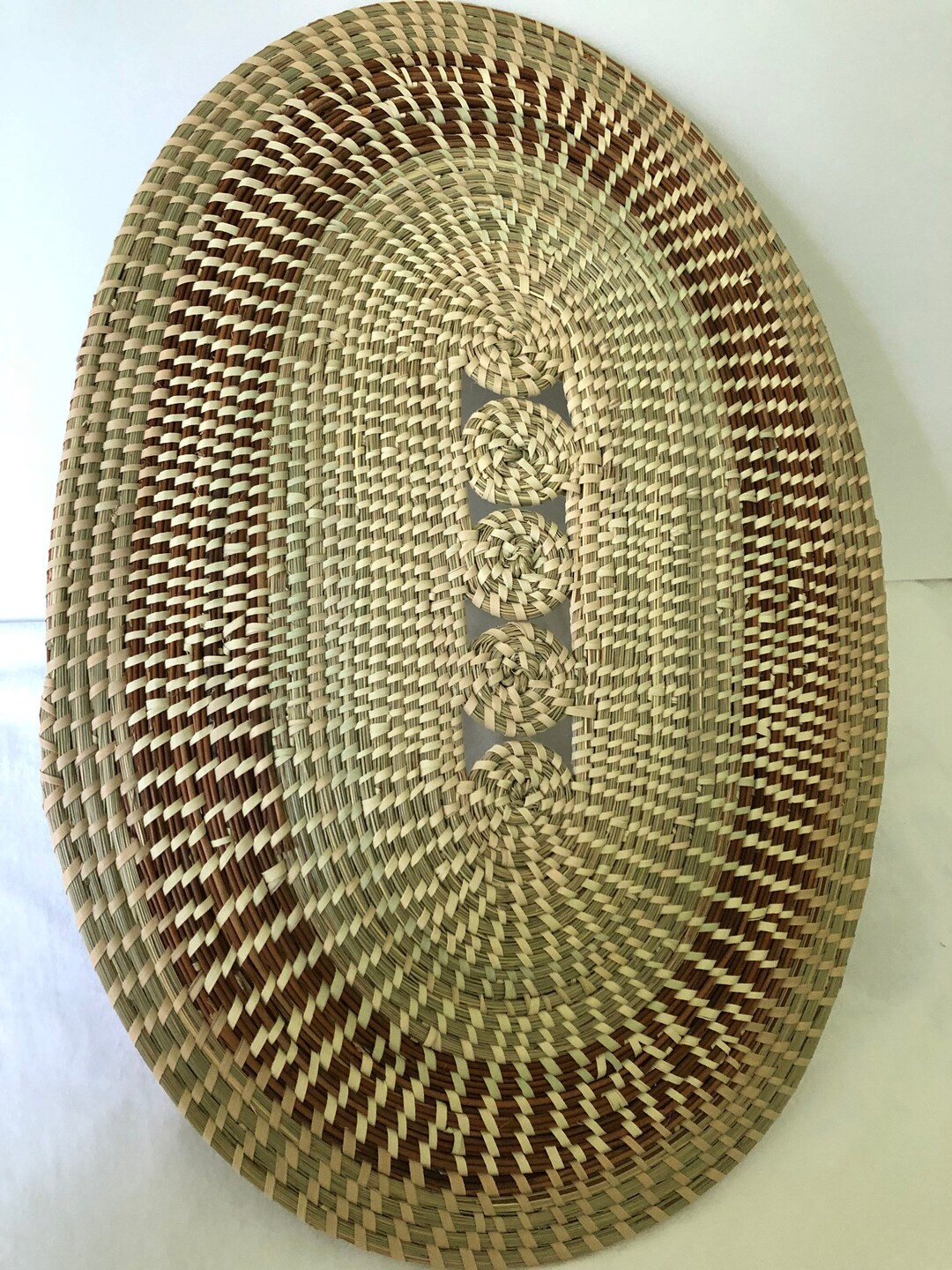 Sweetgrass Wall or Centerpiece Basket Etsy
