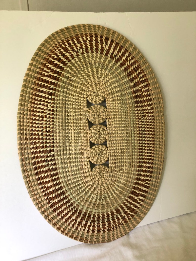 Sweetgrass Wall or Centerpiece Basket Etsy
