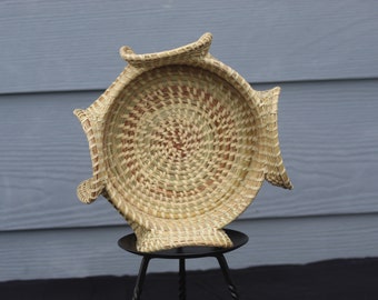 Sweetgrass elephant ears basket