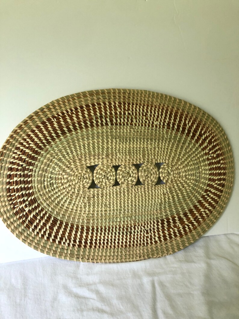 Sweetgrass Wall or Centerpiece Basket Etsy