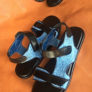 Aso oke Mens Sandals