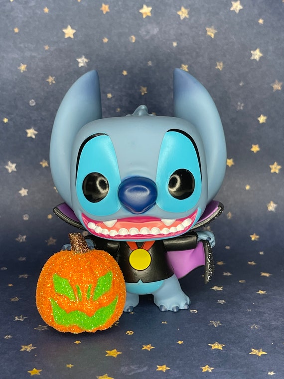 Custom Glitter Halloween Stitch Disney: Lily & Stitch Funko Pop 