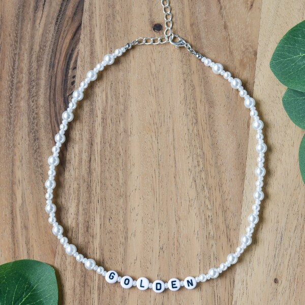 Golden Harry Styles Necklace Etsy