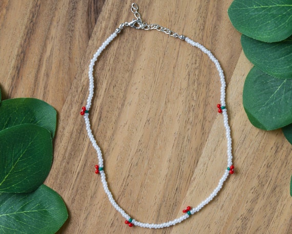 Colorful Beaded Necklace Sterling Silver Tiny Minimalist Simple Natural  Stone Crystal Gemstone Beads Necklace Y2K Trendy Jewelry - AliExpress