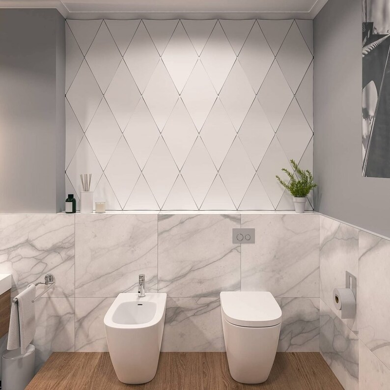 Pannelli Murali Imbottiti 3D - Testiera Adesiva Impermeabile, 4 Pezzi - Foto 9